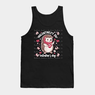 Valentine's Day - Hedgehog - Sublimation Design Download PNG - DTF Digital File Download - Shirts Mugs Tumblers EmmePrintCo Tank Top